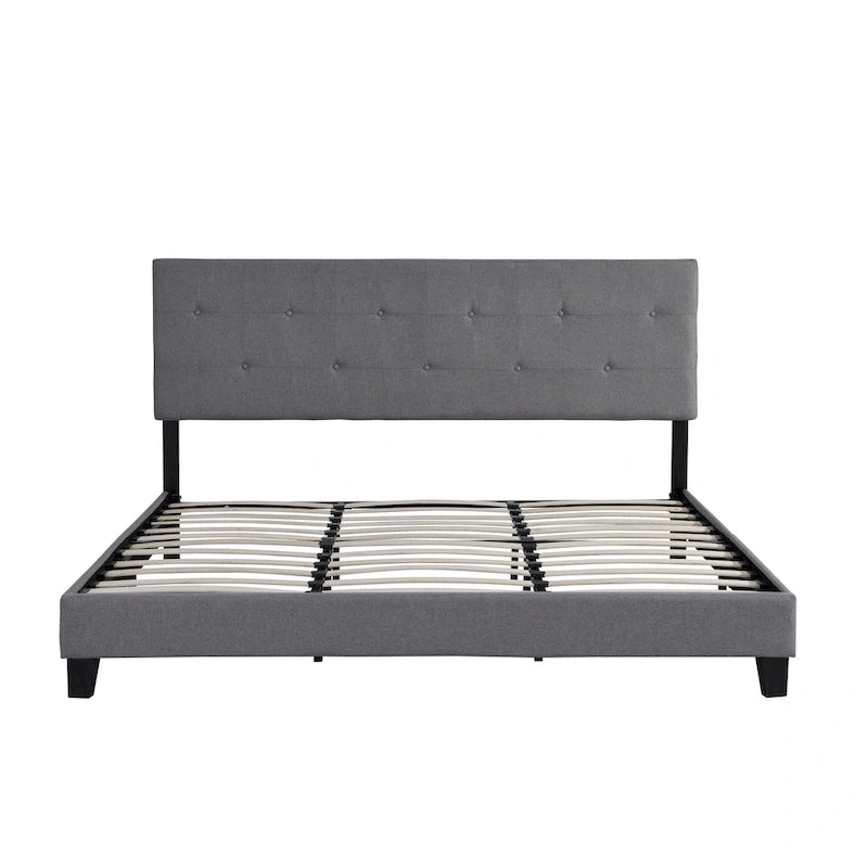 Letto Queen Size Imbottito con Testiera Trapuntata