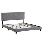 Letto Queen Size Imbottito con Testiera Trapuntata