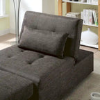 Jave Divano Letto Futon Convertibile Imbottito in Tessuto Contemporaneo di Furniture of America