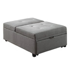 Jave Divano Letto Futon Convertibile Imbottito in Tessuto Contemporaneo di Furniture of America