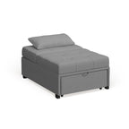 Jave Divano Letto Futon Convertibile Imbottito in Tessuto Contemporaneo di Furniture of America