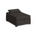 Jave Divano Letto Futon Convertibile Imbottito in Tessuto Contemporaneo di Furniture of America