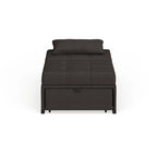 Jave Divano Letto Futon Convertibile Imbottito in Tessuto Contemporaneo di Furniture of America