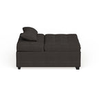 Jave Divano Letto Futon Convertibile Imbottito in Tessuto Contemporaneo di Furniture of America