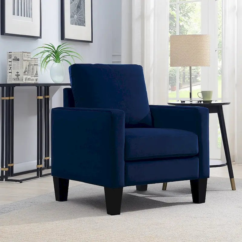 Ally Polyester Mid-Century Arm Chair
