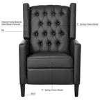 Poltrona reclinabile manuale ampia - 34,45 x 27,16 x 40,55