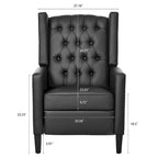 Poltrona reclinabile manuale ampia - 34,45 x 27,16 x 40,55