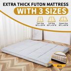 Materasso Futon giapponese DoCred arrotolabile con borsa portaoggetti