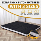 Materasso Futon giapponese DoCred arrotolabile con borsa portaoggetti