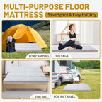 Materasso Futon giapponese DoCred arrotolabile con borsa portaoggetti