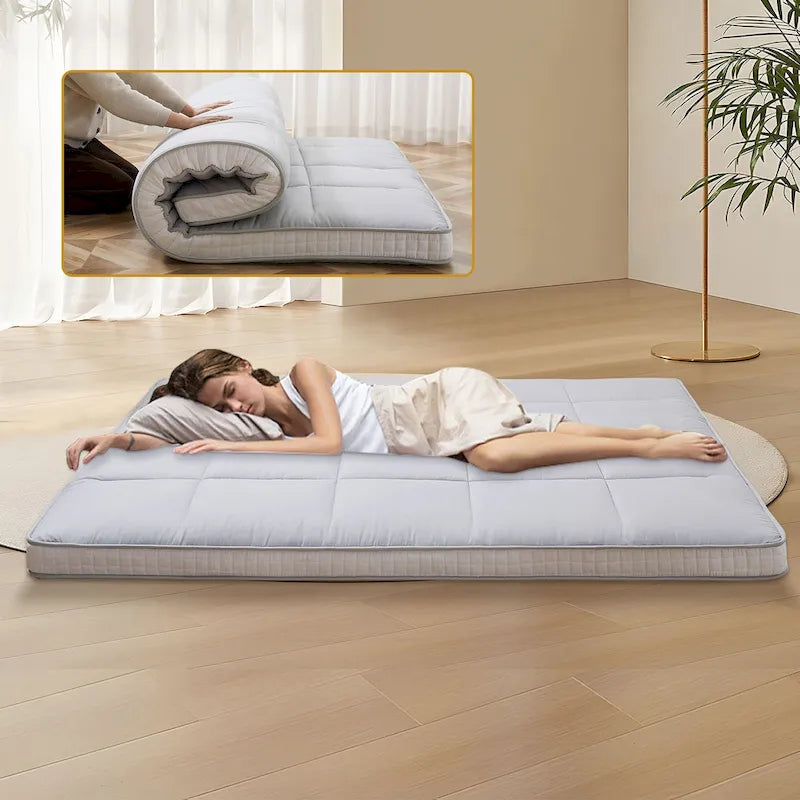 Materasso Futon giapponese DoCred arrotolabile con borsa portaoggetti