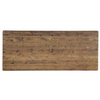 Tavolo da pranzo rettangolare pieghevole in pino massello rustico antico 2,4 m x 1,2 m