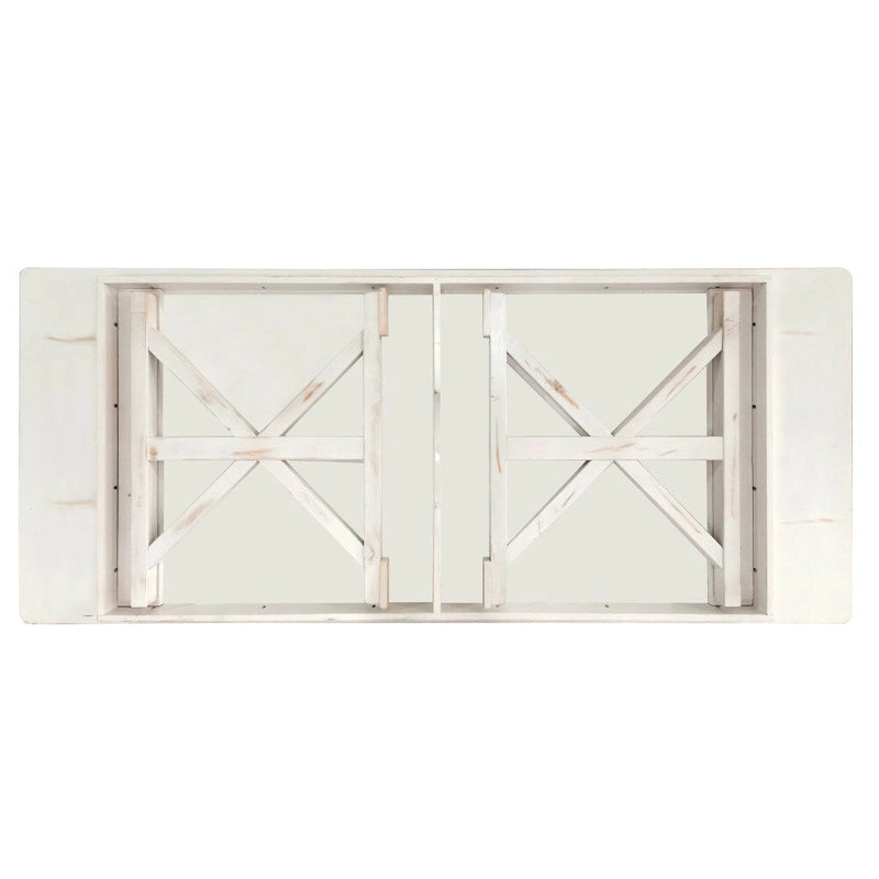 Tavolo da pranzo rettangolare pieghevole in pino massello rustico antico 2,4 m x 1,2 m