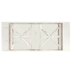 Tavolo da pranzo rettangolare pieghevole in pino massello rustico antico 2,4 m x 1,2 m