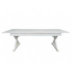 Tavolo da pranzo rettangolare pieghevole in pino massello rustico antico 2,4 m x 1,2 m