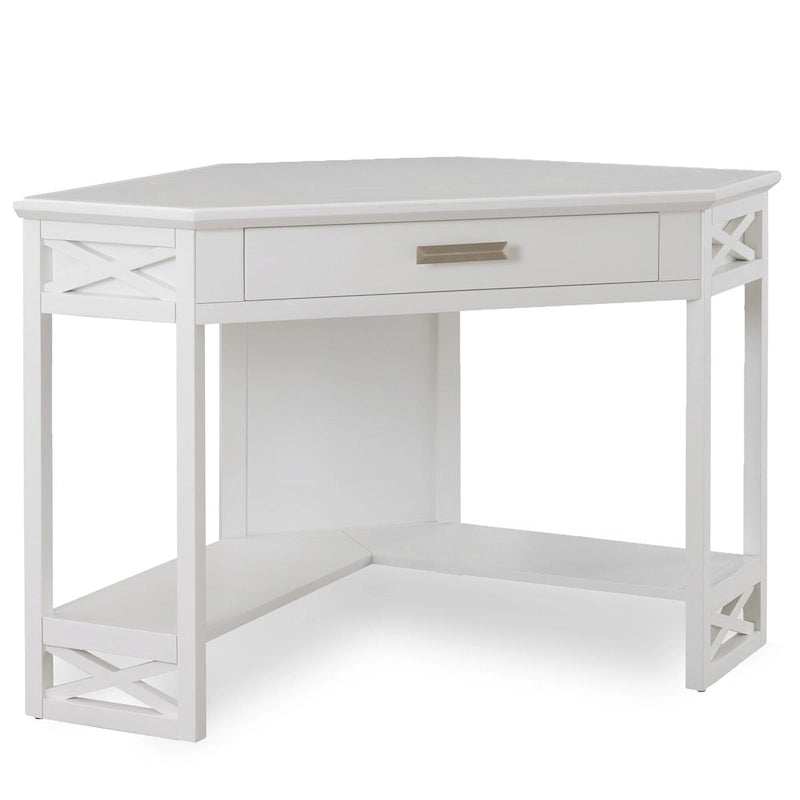 Scrivania angolare in stile Mission – Scrivania da ufficio in legno massello