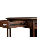 Scrivania angolare in stile Mission – Scrivania da ufficio in legno massello