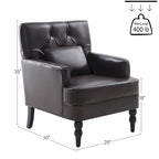 Set di 2 poltrone imbottite con bottoni trapuntati e cuscino lombare Beige/ Grigio/ Azzurro