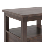 Tavolino rettangolare di transizione in legno massello da 20 pollici – Soggiorno