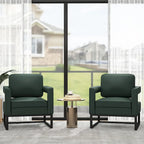 Poltrona moderna con braccioli, poltrona imbottita in stile Mid-Century per soggiorno