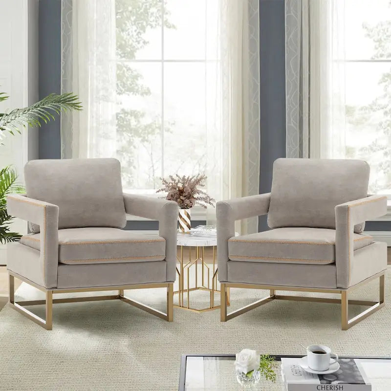 Poltrona moderna con braccioli, poltrona imbottita in stile Mid-Century per soggiorno