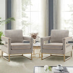 Poltrona moderna con braccioli, poltrona imbottita in stile Mid-Century per soggiorno