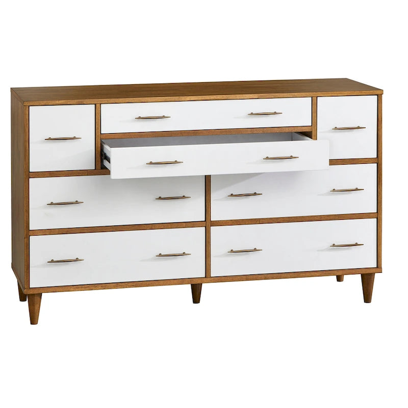 Cassettiera Lifestorey Ana a 8 cassetti, stile moderno di metà secolo