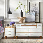 Cassettiera Lifestorey Ana a 8 cassetti, stile moderno di metà secolo