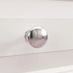Comodino a 9 cassetti con gambe in legno massello, cassettiera laccata