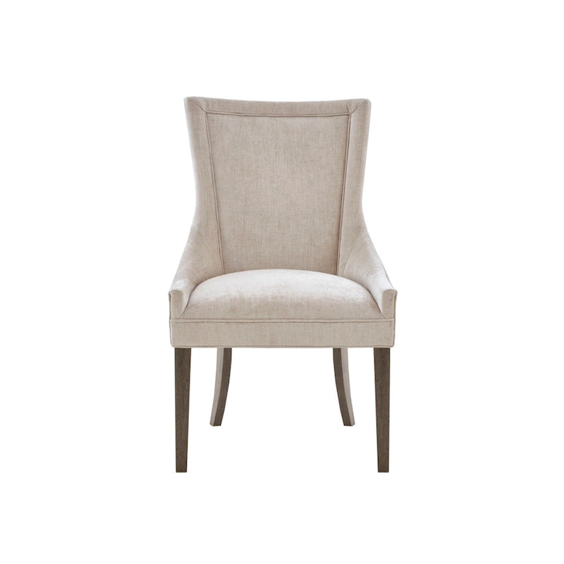Sedie imbottite da pranzo con gambe in legno, set da 2 – Sedie moderne da cucina