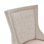 Sedie imbottite da pranzo con gambe in legno, set da 2 – Sedie moderne da cucina