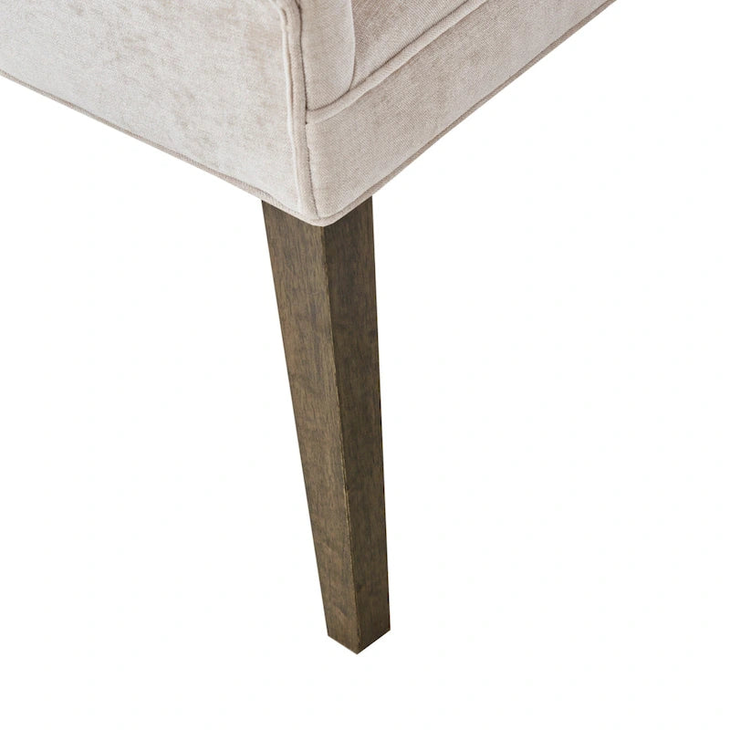 Sedie imbottite da pranzo con gambe in legno, set da 2 – Sedie moderne da cucina