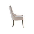 Sedie imbottite da pranzo con gambe in legno, set da 2 – Sedie moderne da cucina