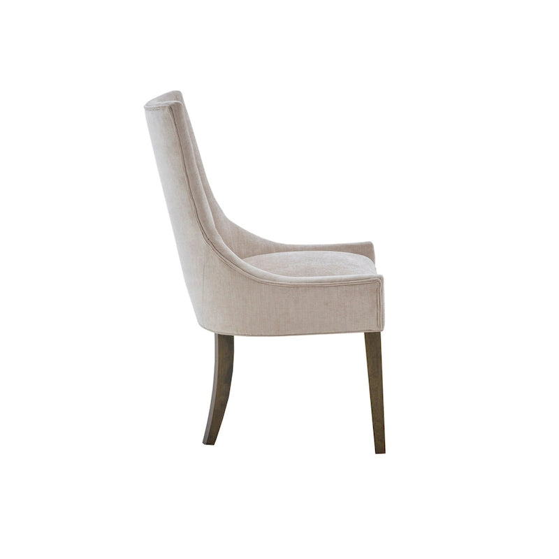 Sedie imbottite da pranzo con gambe in legno, set da 2 – Sedie moderne da cucina
