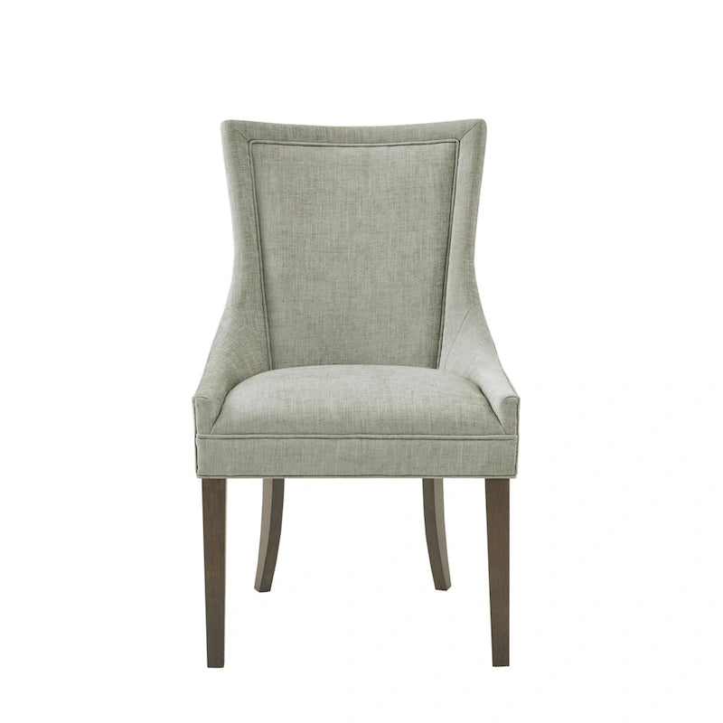 Sedie imbottite da pranzo con gambe in legno, set da 2 – Sedie moderne da cucina