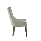 Sedie imbottite da pranzo con gambe in legno, set da 2 – Sedie moderne da cucina