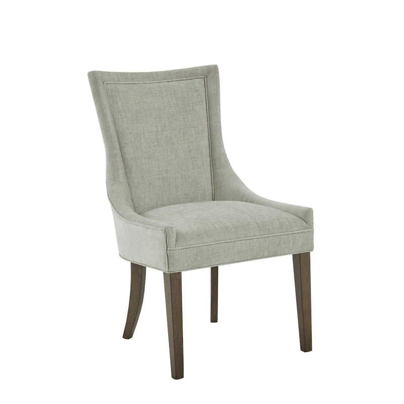 Sedie imbottite da pranzo con gambe in legno, set da 2 – Sedie moderne da cucina