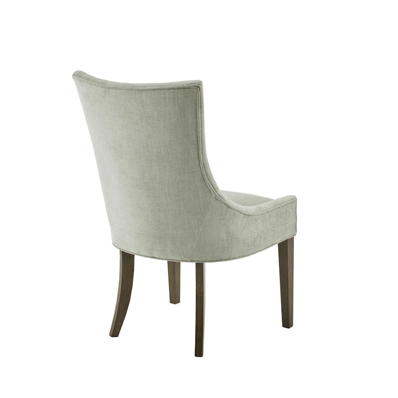 Sedie imbottite da pranzo con gambe in legno, set da 2 – Sedie moderne da cucina