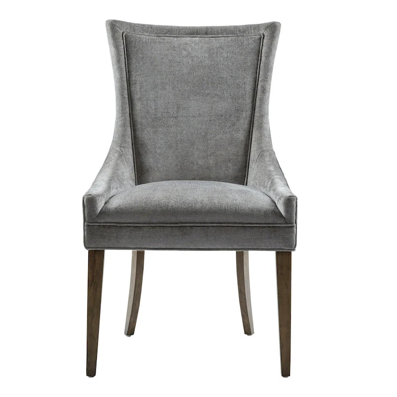Sedie imbottite da pranzo con gambe in legno, set da 2 – Sedie moderne da cucina
