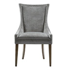 Sedie imbottite da pranzo con gambe in legno, set da 2 – Sedie moderne da cucina