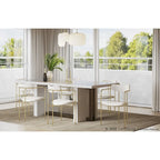 Sedia da pranzo Glam Velvet con sedile imbottito, set da 2 – Sedute d'accento per soggiorno