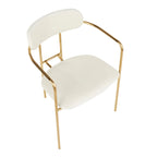 Sedia da pranzo Glam Velvet con sedile imbottito, set da 2 – Sedute d'accento per soggiorno