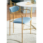 Sedia da pranzo Glam Velvet con sedile imbottito, set da 2 – Sedute d'accento per soggiorno