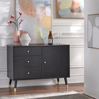 Madia/Credenza Mid-Century Moderna a 3 cassetti – Mobile Contenitore per Sala da Pranzo