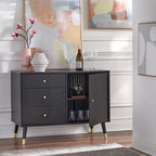 Madia/Credenza Mid-Century Moderna a 3 cassetti – Mobile Contenitore per Sala da Pranzo
