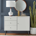 Madia/Credenza Mid-Century Moderna a 3 cassetti – Mobile Contenitore per Sala da Pranzo