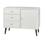 Madia/Credenza Mid-Century Moderna a 3 cassetti – Mobile Contenitore per Sala da Pranzo