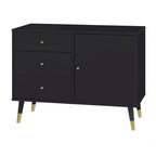 Madia/Credenza Mid-Century Moderna a 3 cassetti – Mobile Contenitore per Sala da Pranzo