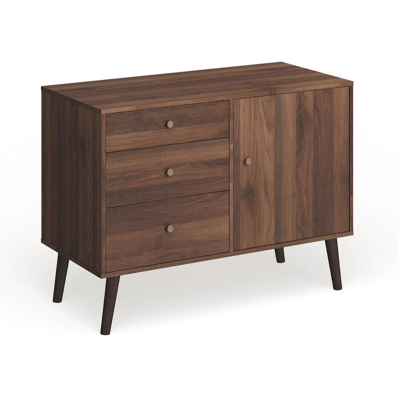 Madia/Credenza Mid-Century Moderna a 3 cassetti – Mobile Contenitore per Sala da Pranzo