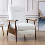 Poltrona reclinabile push-back imbottita con telaio in legno – Poltrona da salotto